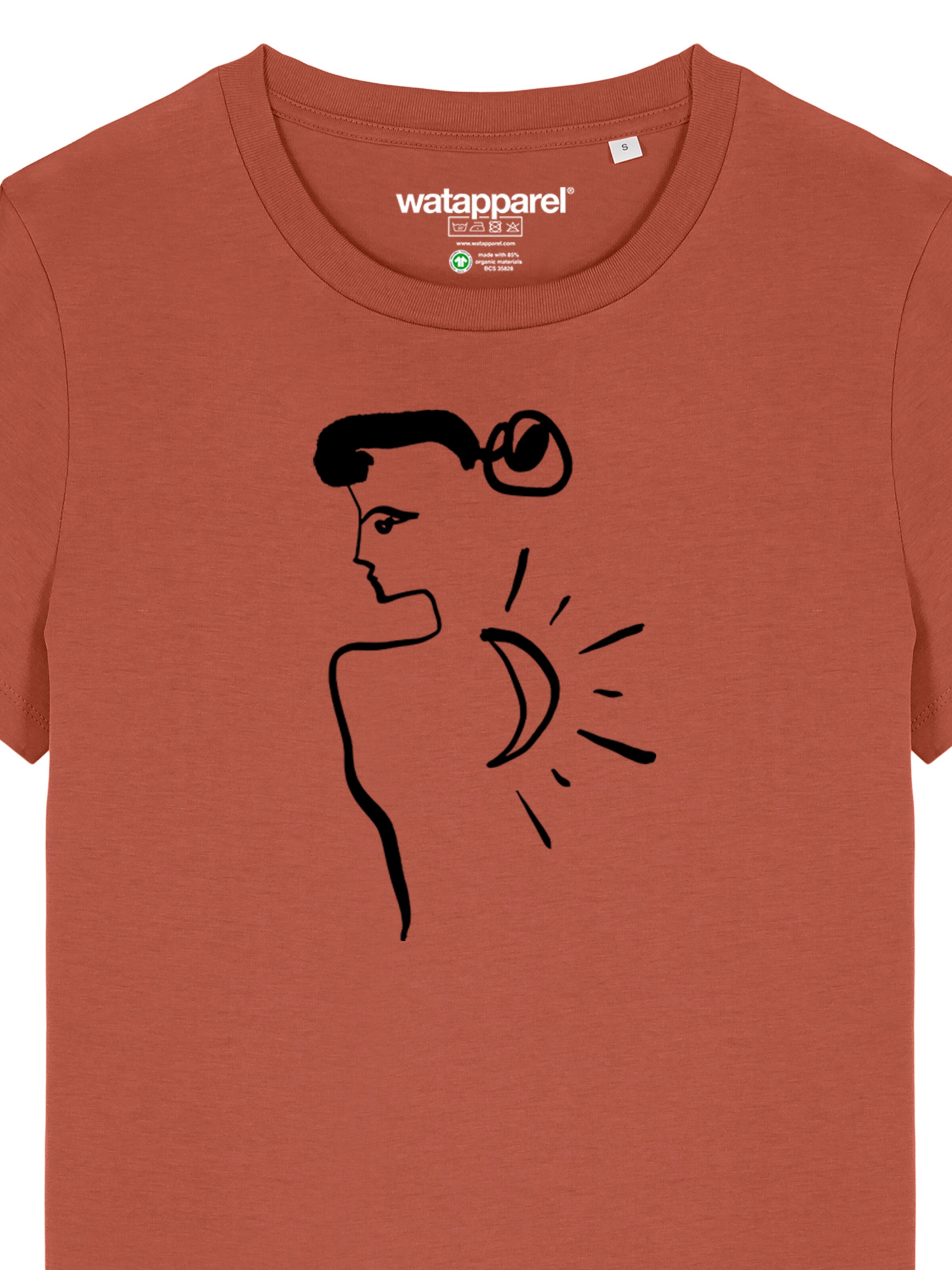 Maglietta 'Self Love' di Watapparel in marrone