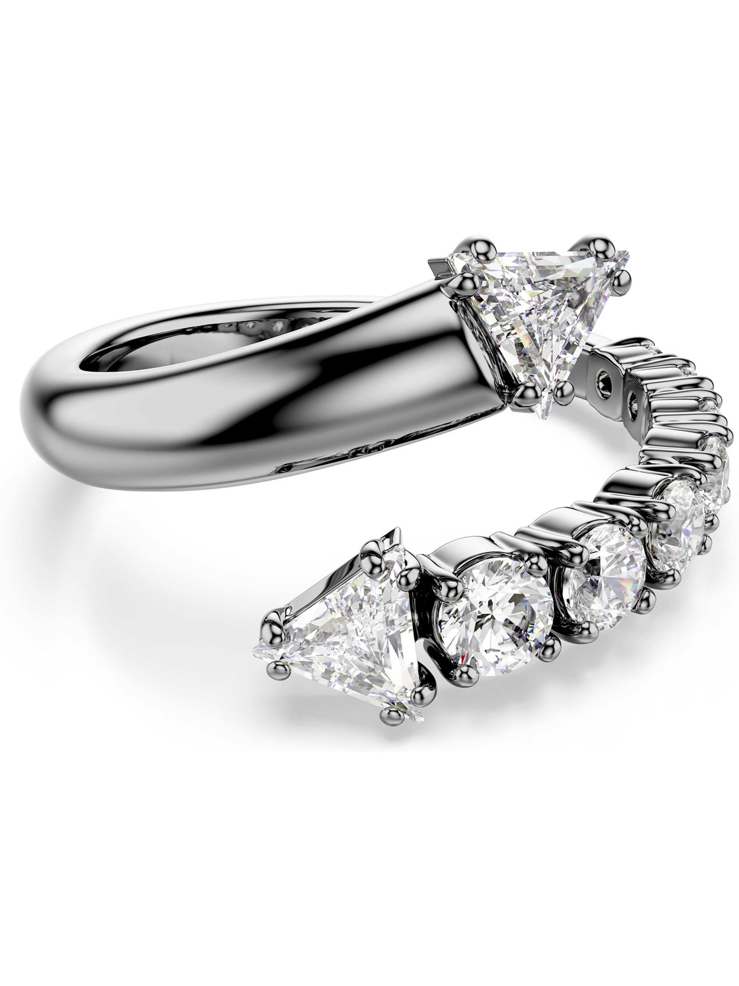 Swarovski Ring in Silver: front
