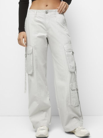 Regular Jeans cargo Pull&Bear en gris