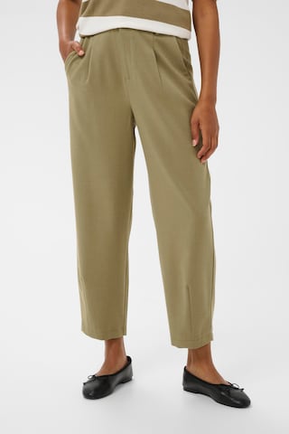 Kaffe Tapered Hose 'Merle' in Grün: Vorderseite