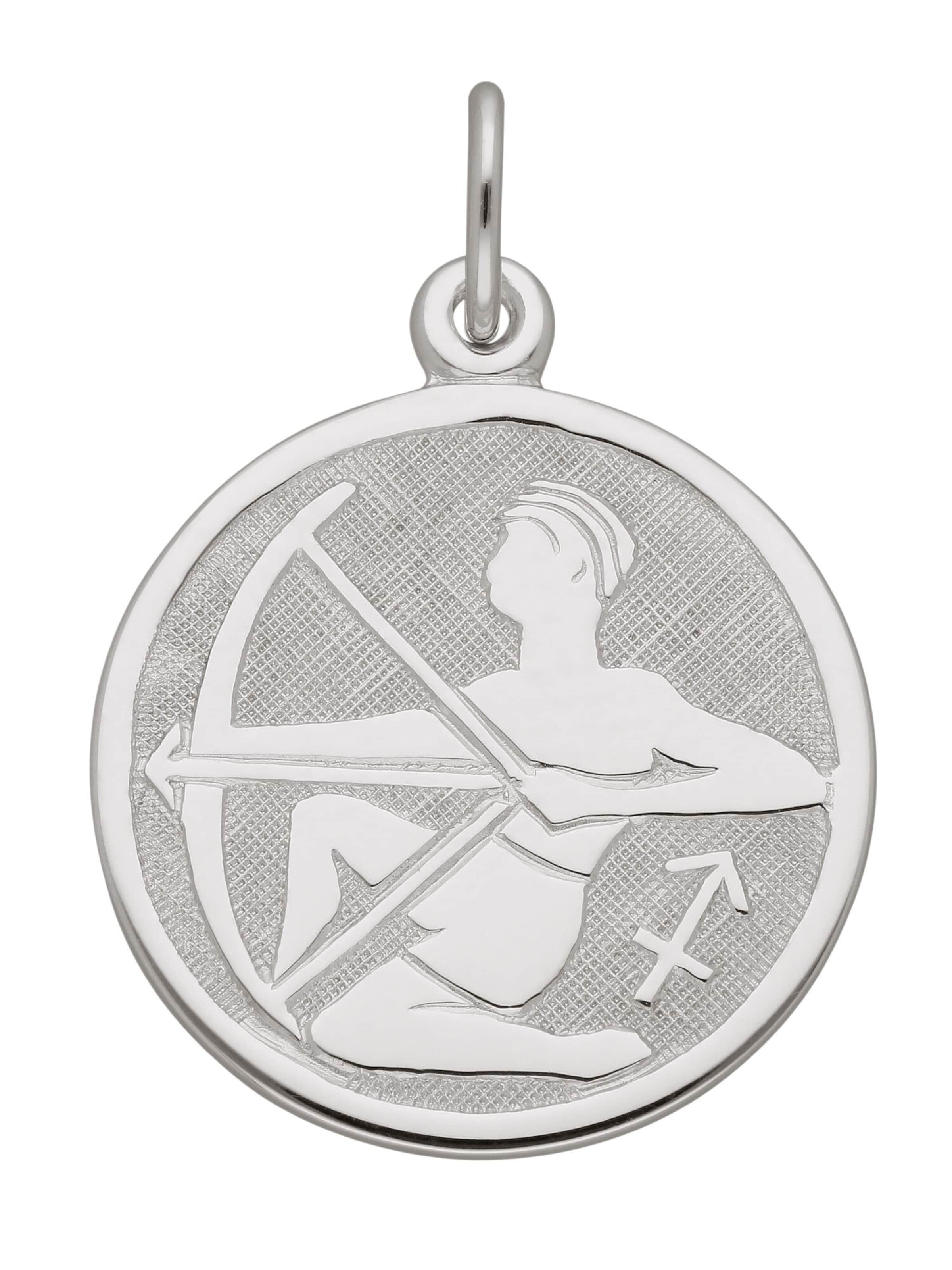 Adelia´s Anhänger 'Schütze' in Silber: Vorderseite