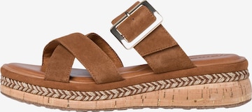 TAMARIS Mules in Brown