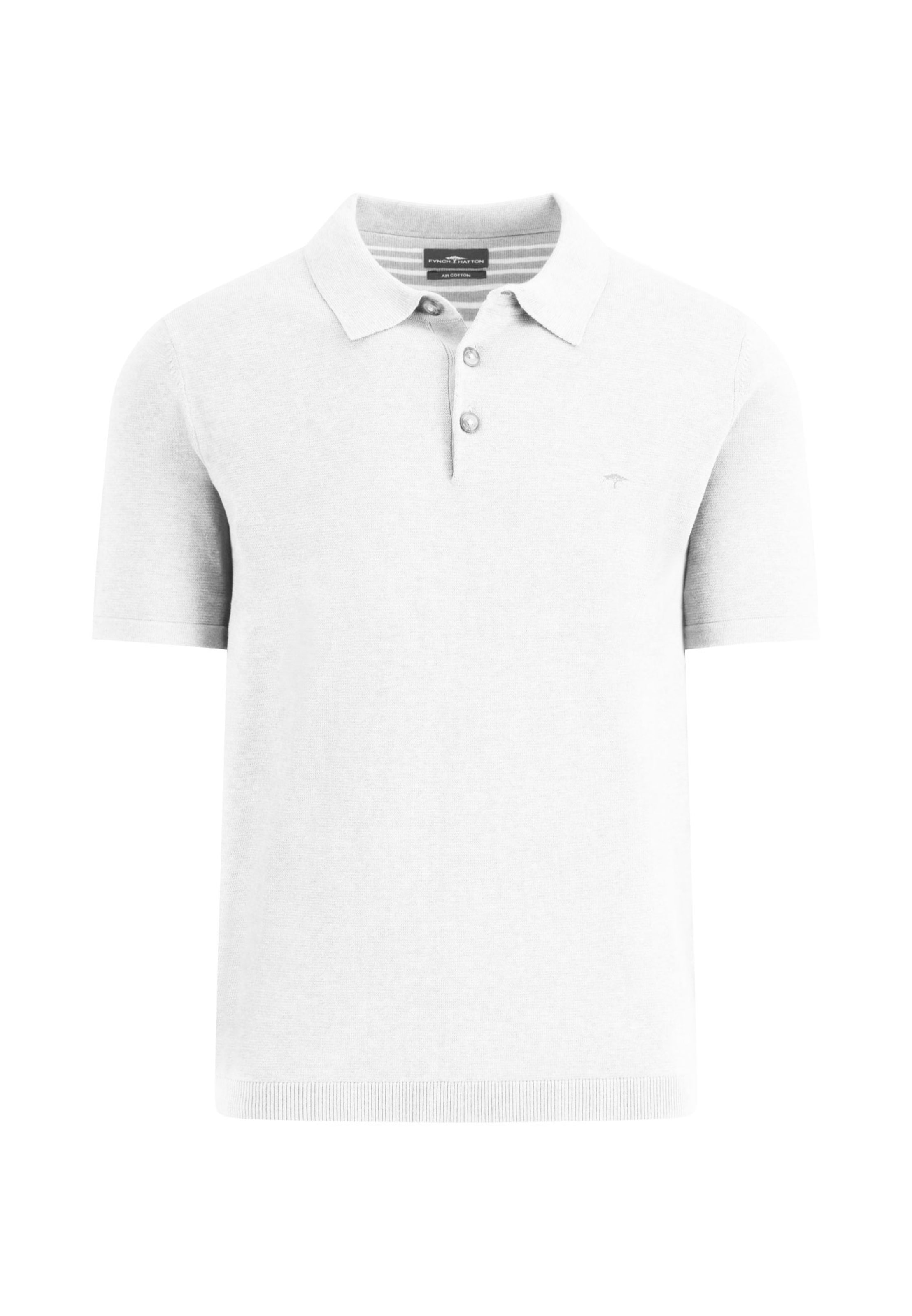 FYNCH-HATTON Poloshirt in Weiß: Vorderseite