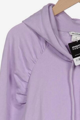 Monki Sweatshirt & Zip-Up Hoodie in M in Purple