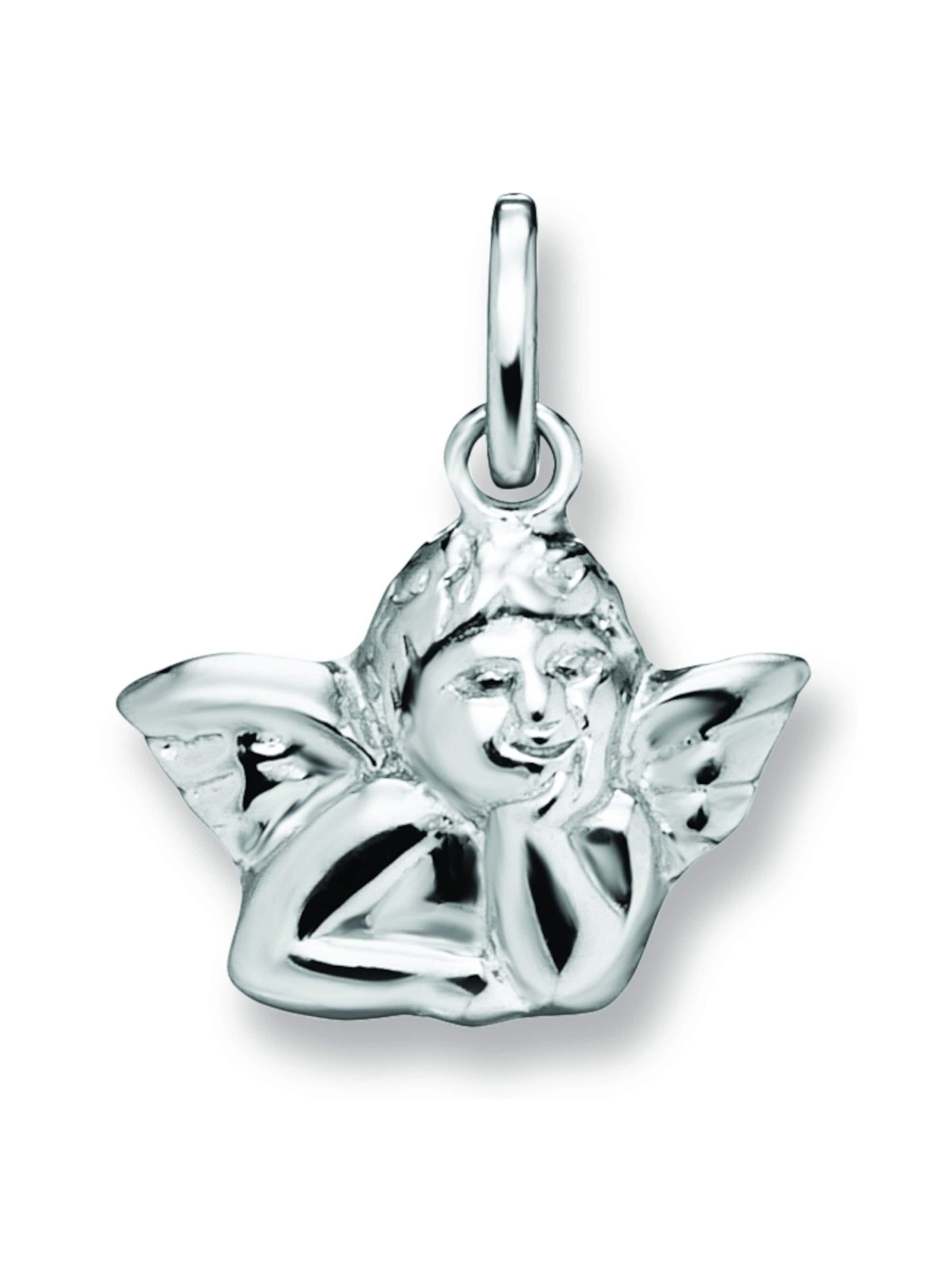 ONE ELEMENT Anhänger 'Engel' in Silber: Vorderseite
