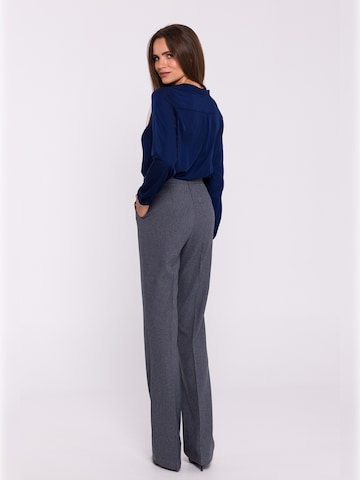 Stylove - Bootcut Pantalón de pinzas ' S371 ' en gris