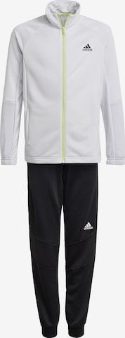 ADIDAS PERFORMANCE Tracksuit in White: front