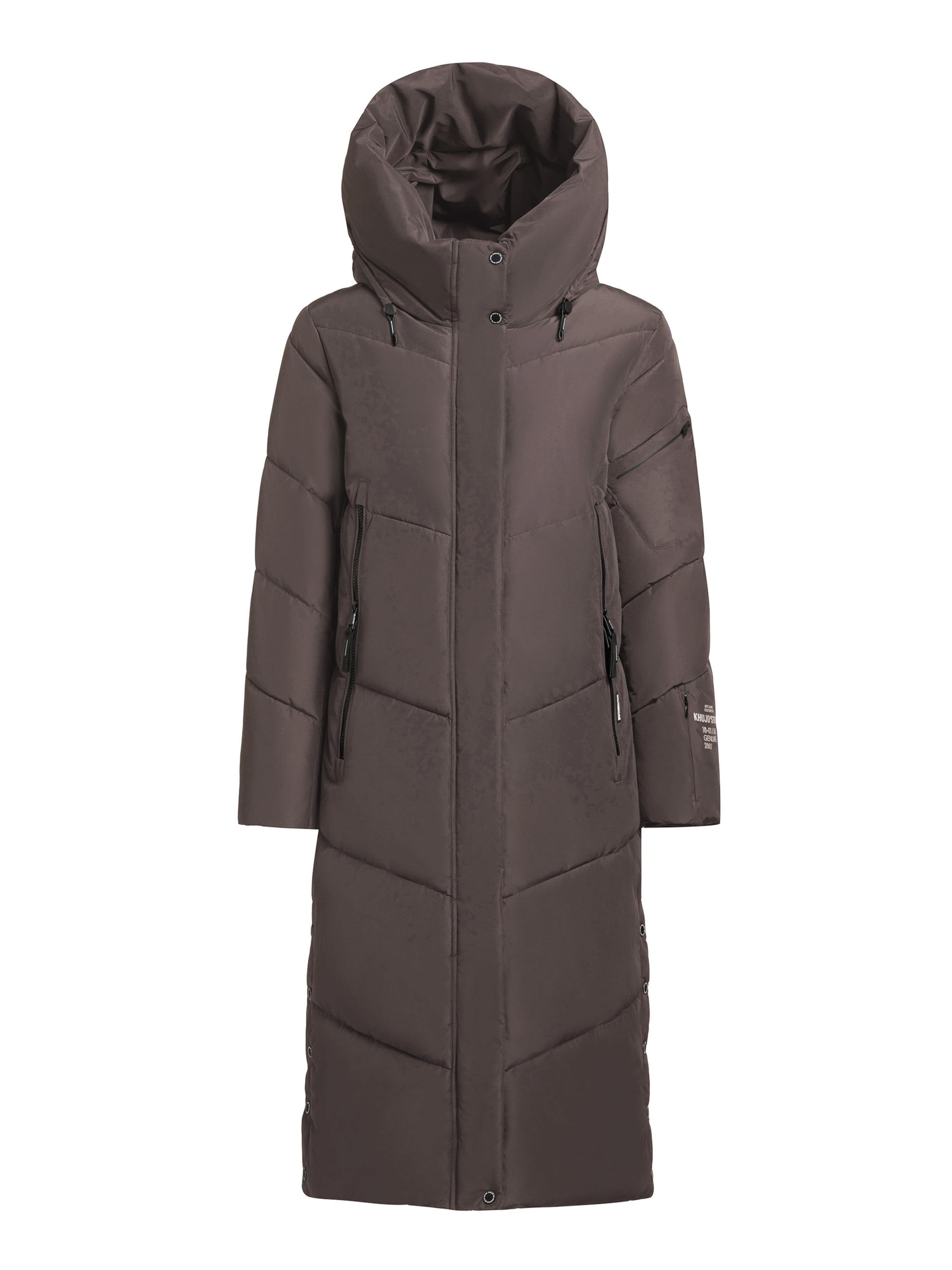 khujo Zimní kabát 'Pulse' – šedá: přední strana