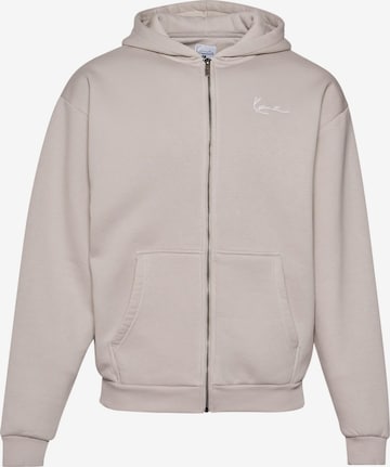 Karl Kani Sweatjacke 'Essential' in Grau: predná strana