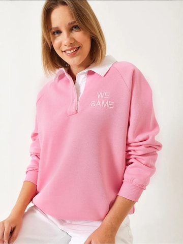 Bianco Lucci Sweatshirt in Pink