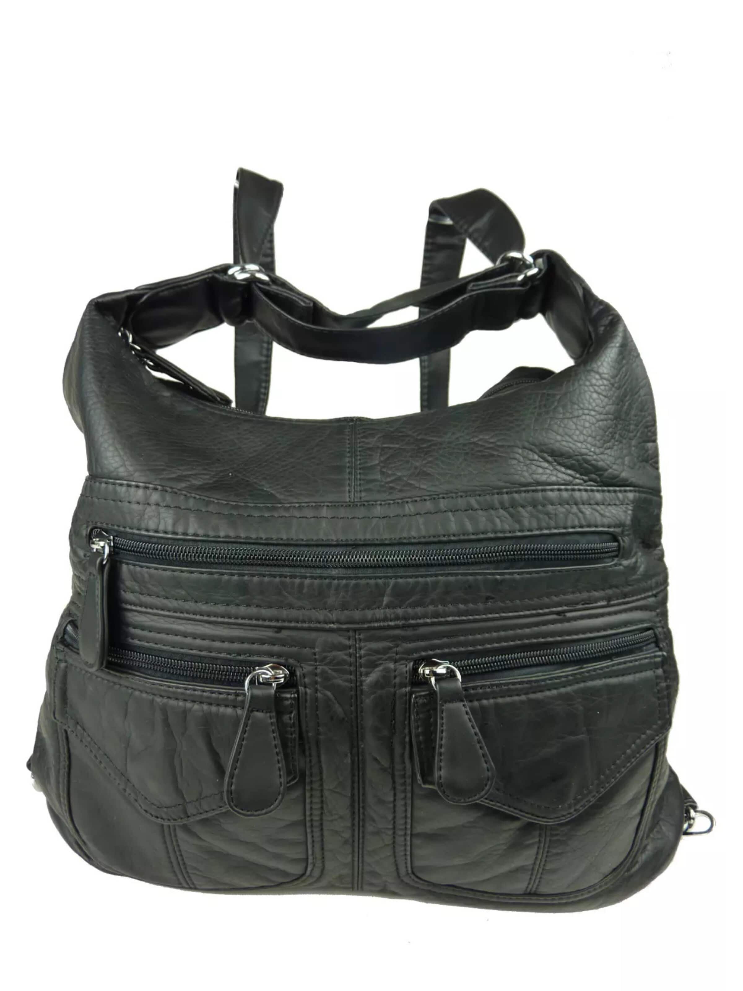 Zaino '2in1 Rucksacktasche' di Kumixi in nero: frontale