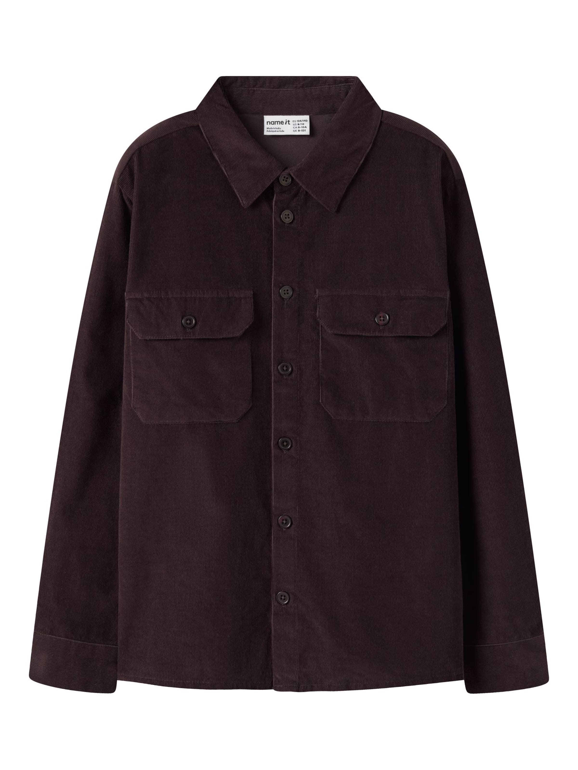 NAME IT Regular fit Button up shirt in Purple: front