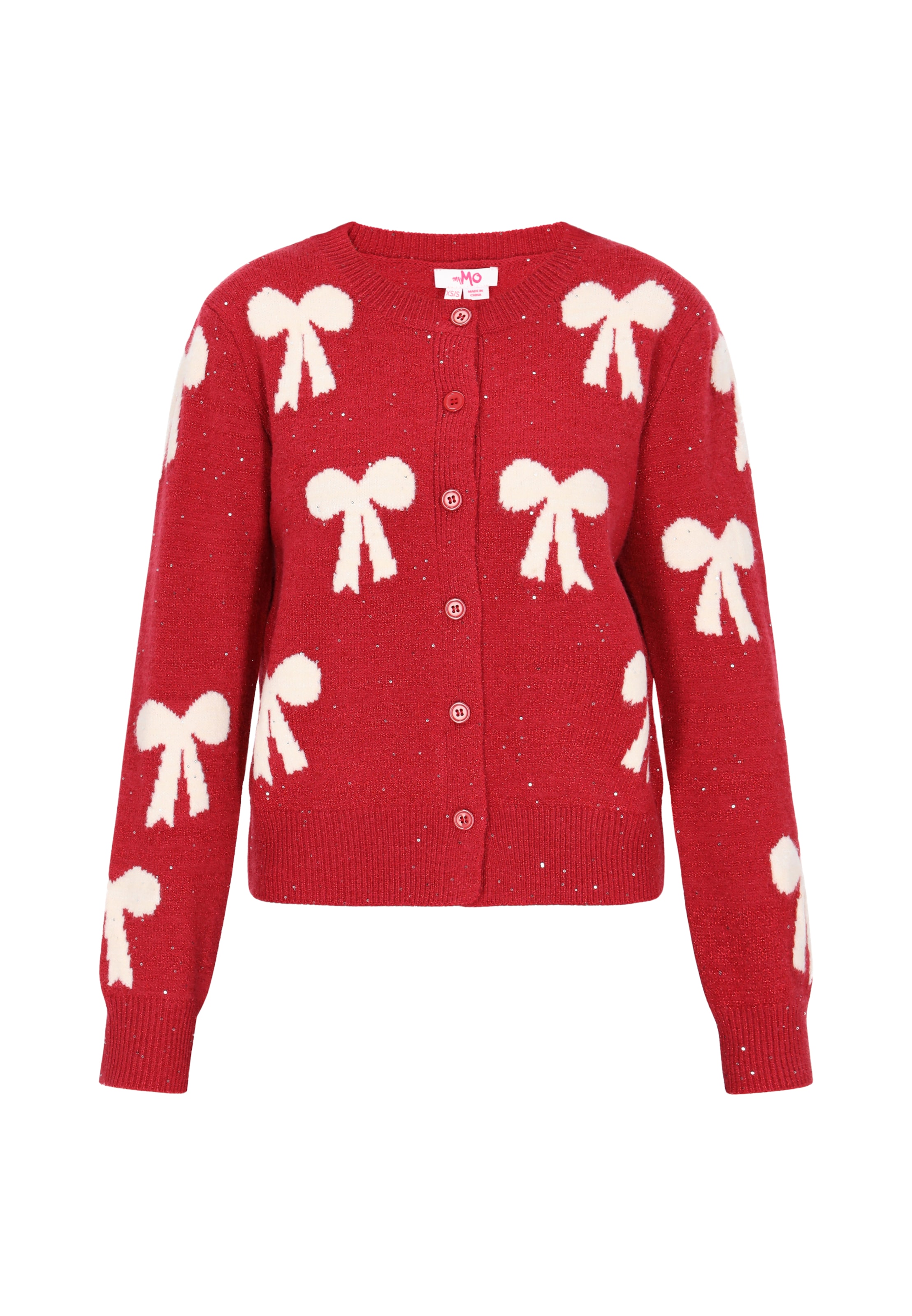 Cardigan MYMO en rouge : devant
