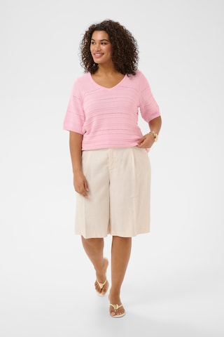 Pull-over 'KCmelia' KAFFE CURVE en rose