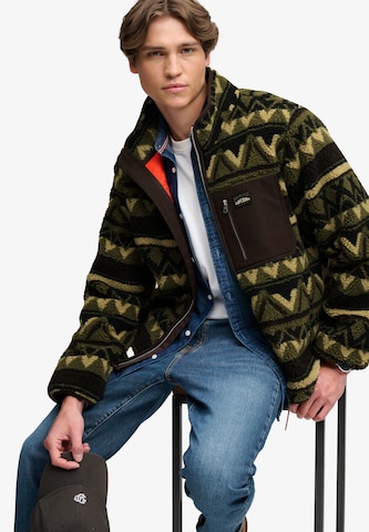 Superdry & Co Fleecejacke in Grün