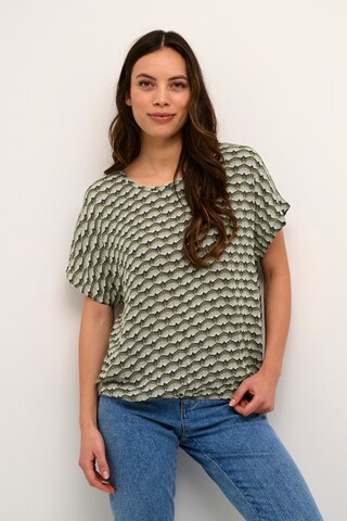 Kaffe - Blusa em verde: frente