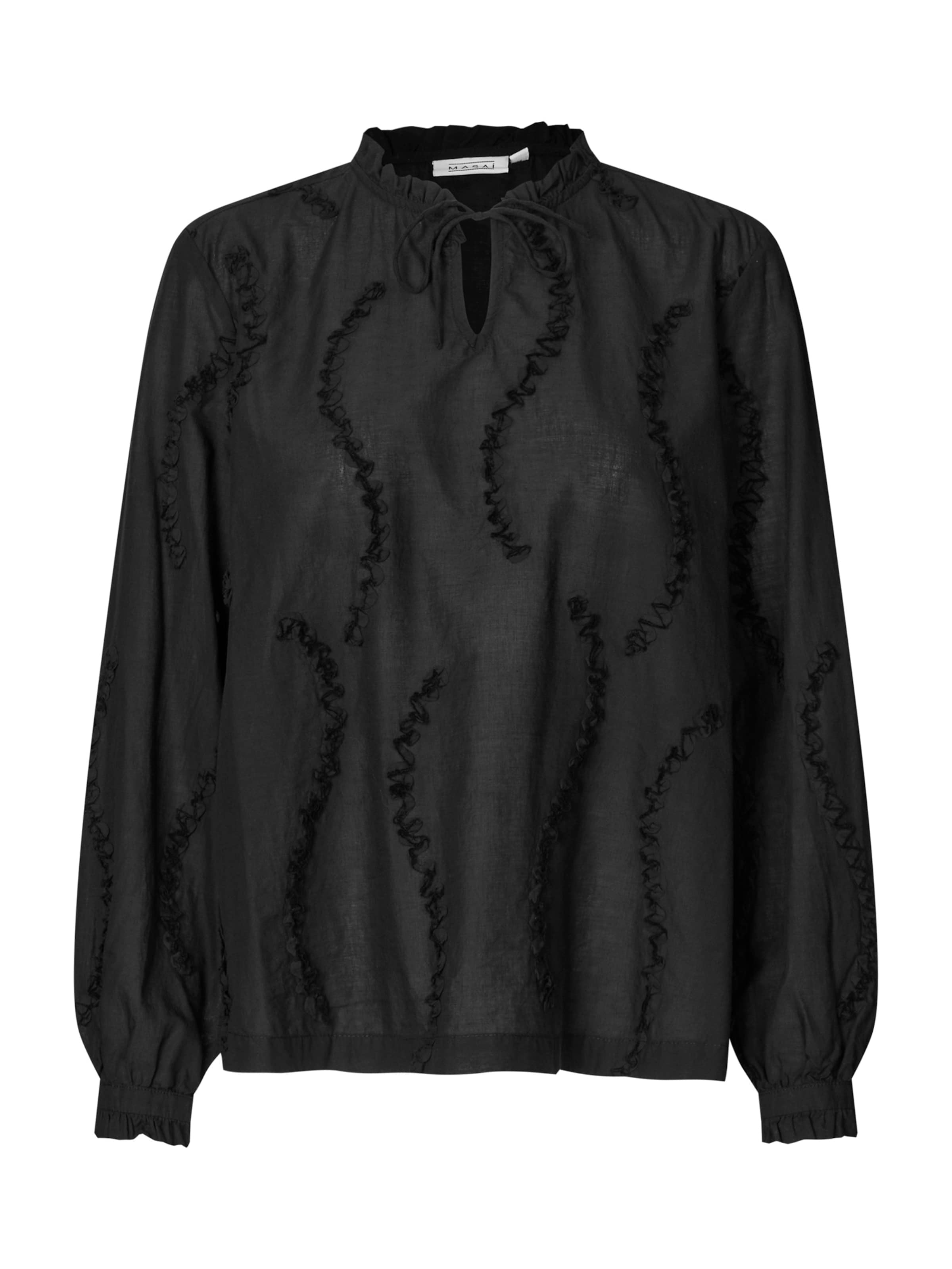 Masai Blouse 'MaDolvira' in Zwart: voorkant
