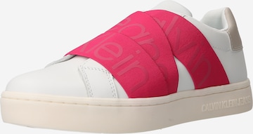 Calvin Klein Jeans - Zapatillas sin cordones en rosa: frente