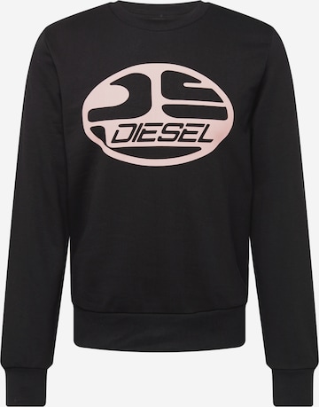 DIESEL Sweatshirt 'GINN' in Black: front