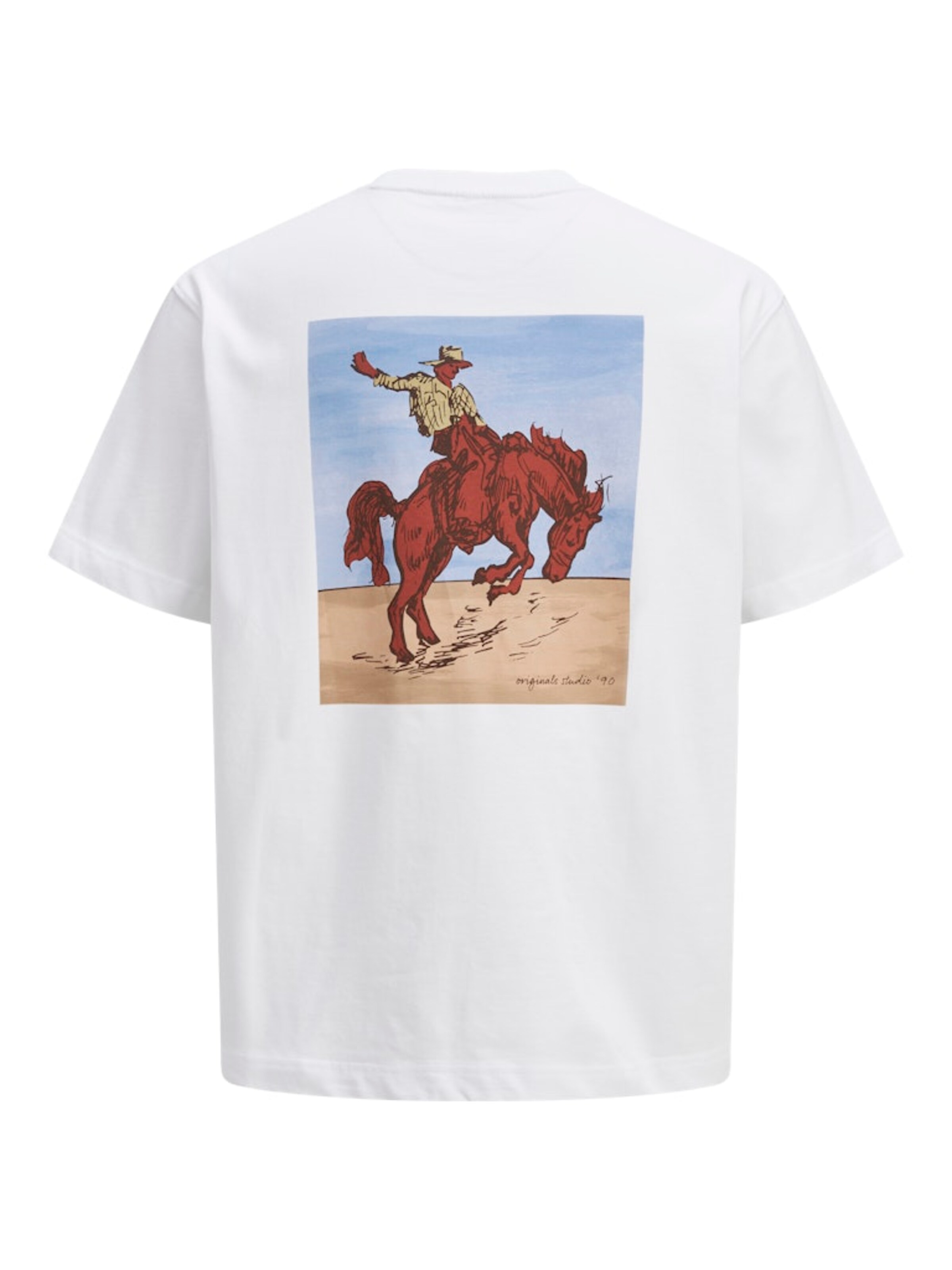 JACK & JONES Koszulka 'JORMarrakesh' w kolorze biały