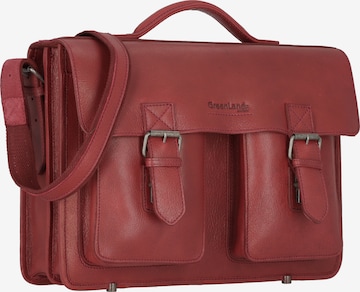 Greenland Nature Document Bag in Red
