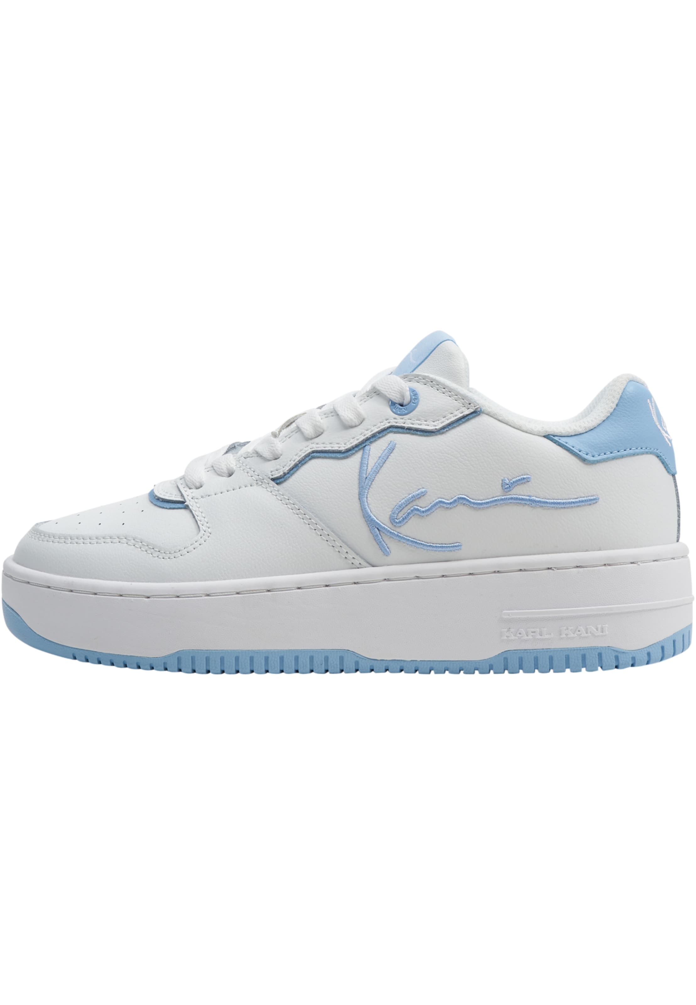 Karl Kani Platform trainers in White