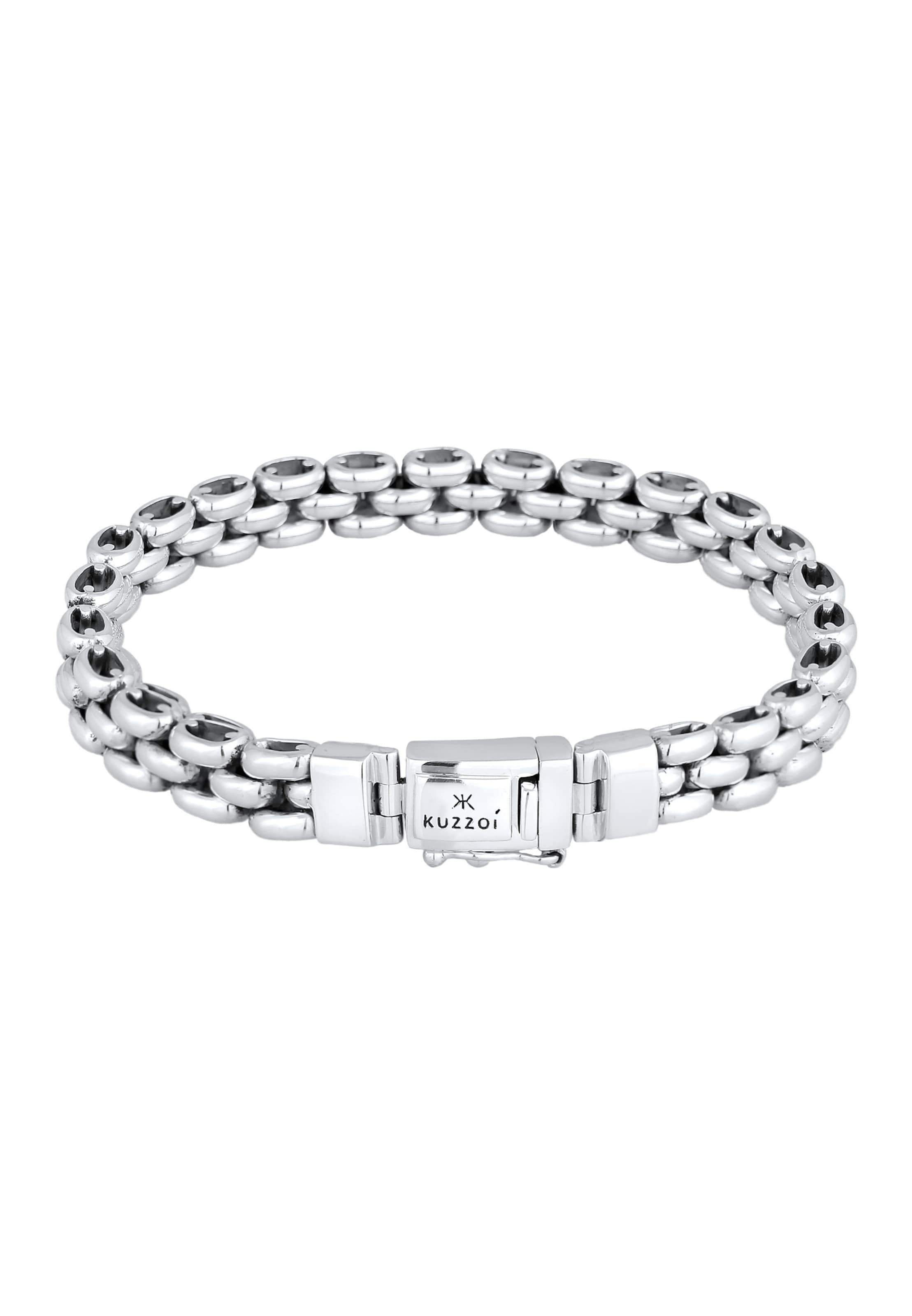 KUZZOI Armband Basic Armband in Silber: Vorderseite