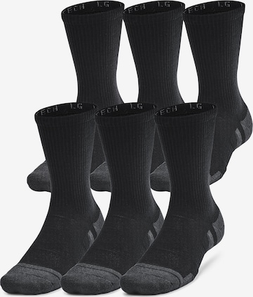 UNDER ARMOUR Athletic Socks in Black: front