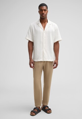 STRELLSON Regular Trousers 'Saturn' in Beige