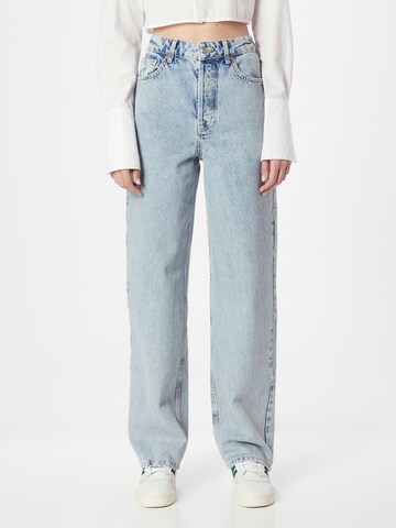 Regular Jeans de la TOPSHOP pe albastru: față