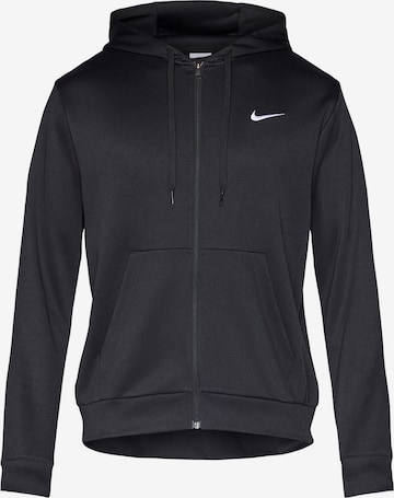 NIKE Urheilullinen collegetakki 'FLEX' värissä musta: etupuoli