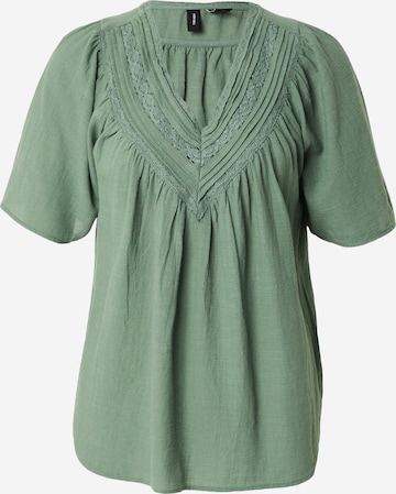 VERO MODA Blus 'VMKARLA' i grön: framsida