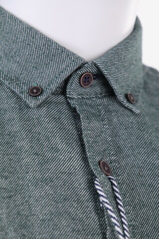 BASEFIELD Button Up Shirt in M in Green