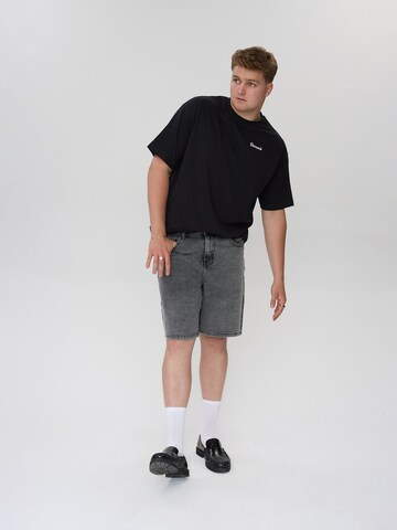 Dxnmxrk Wide leg Jeans 'DXGeran' in Zwart