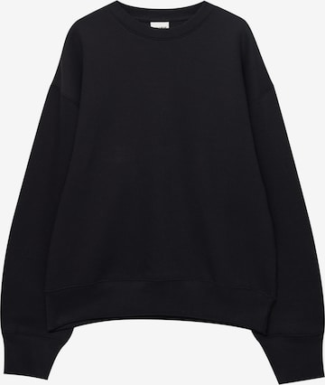 Pull&Bear Sweatshirt i svart: forside