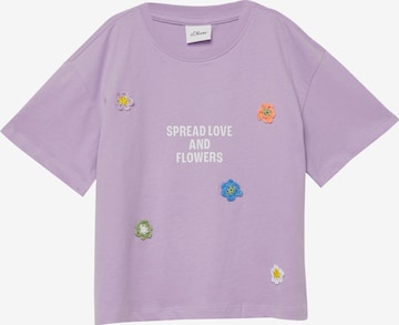 T-Shirt s.Oliver en violet : devant