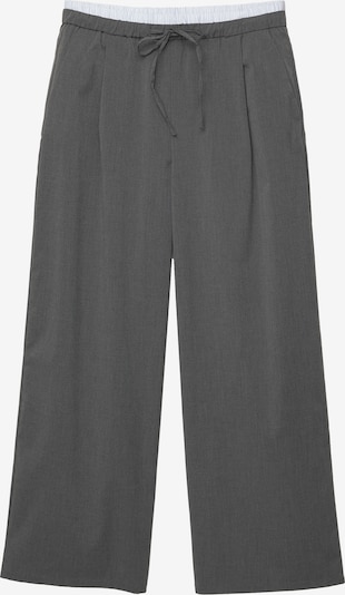 Pull&Bear Hlače s naborima u antracit siva / bijela, Pregled proizvoda