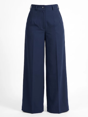 Faza Atelier Wide leg Pants 'Aurora' in Blue: front