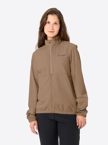 VAUDE Outdoorjas 'Cyclist Air' in Bruin: voorkant