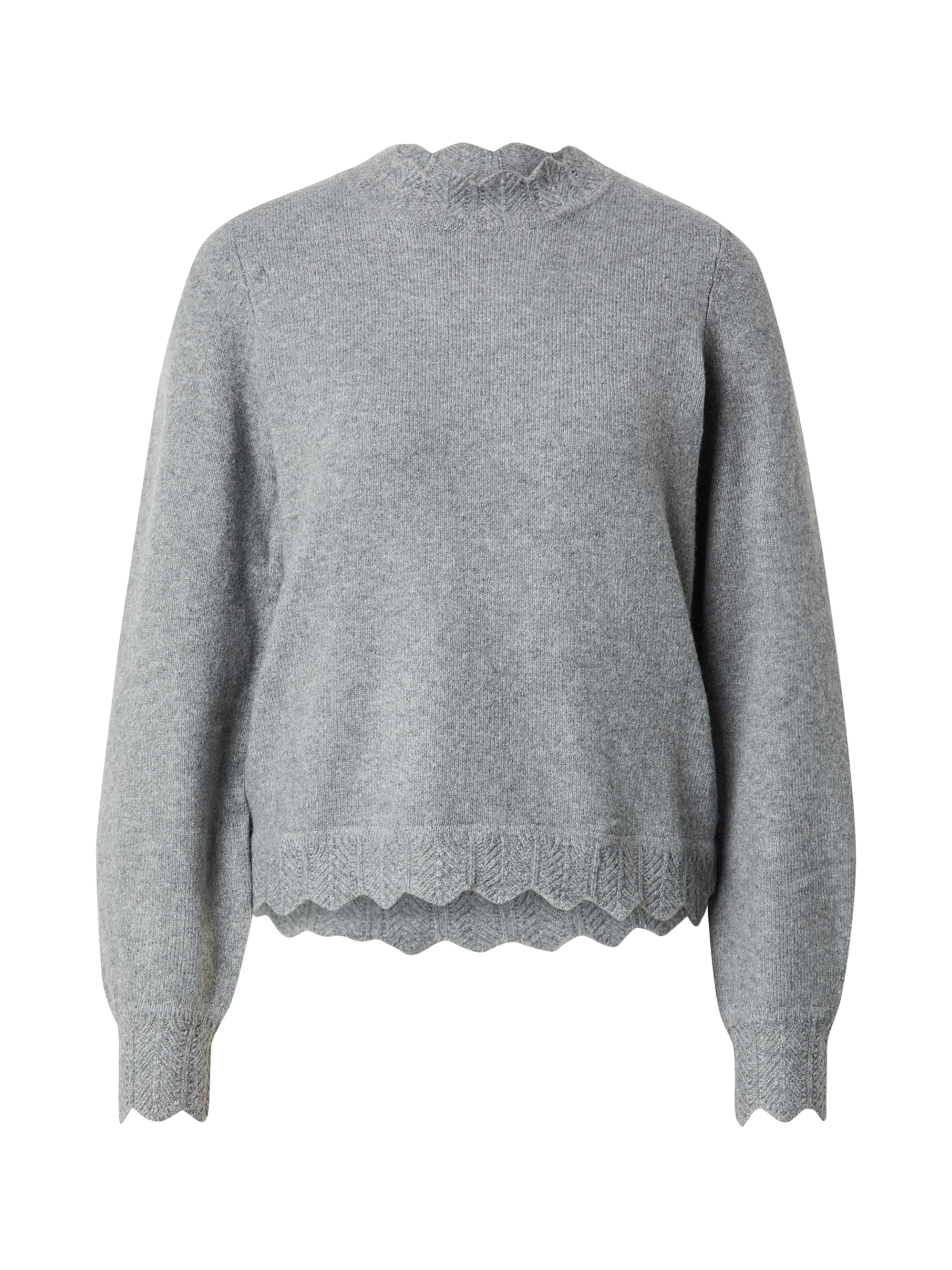 VILA Πουλόβερ 'VINIKOLINA' σε γκρι: μπροστά