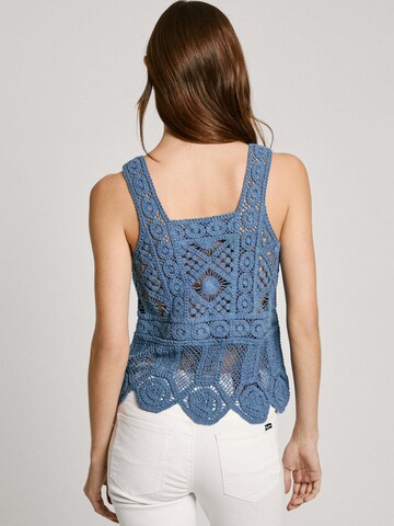 Pepe Jeans Knitted top 'Olive' in Blue