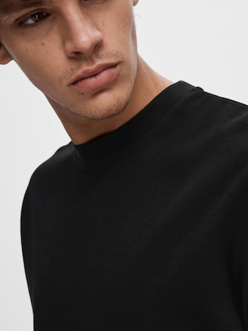 T-Shirt 'OSCAR' SELECTED HOMME en noir