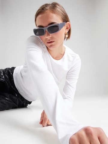 T-shirt 'Debbie' WEEKDAY en blanc