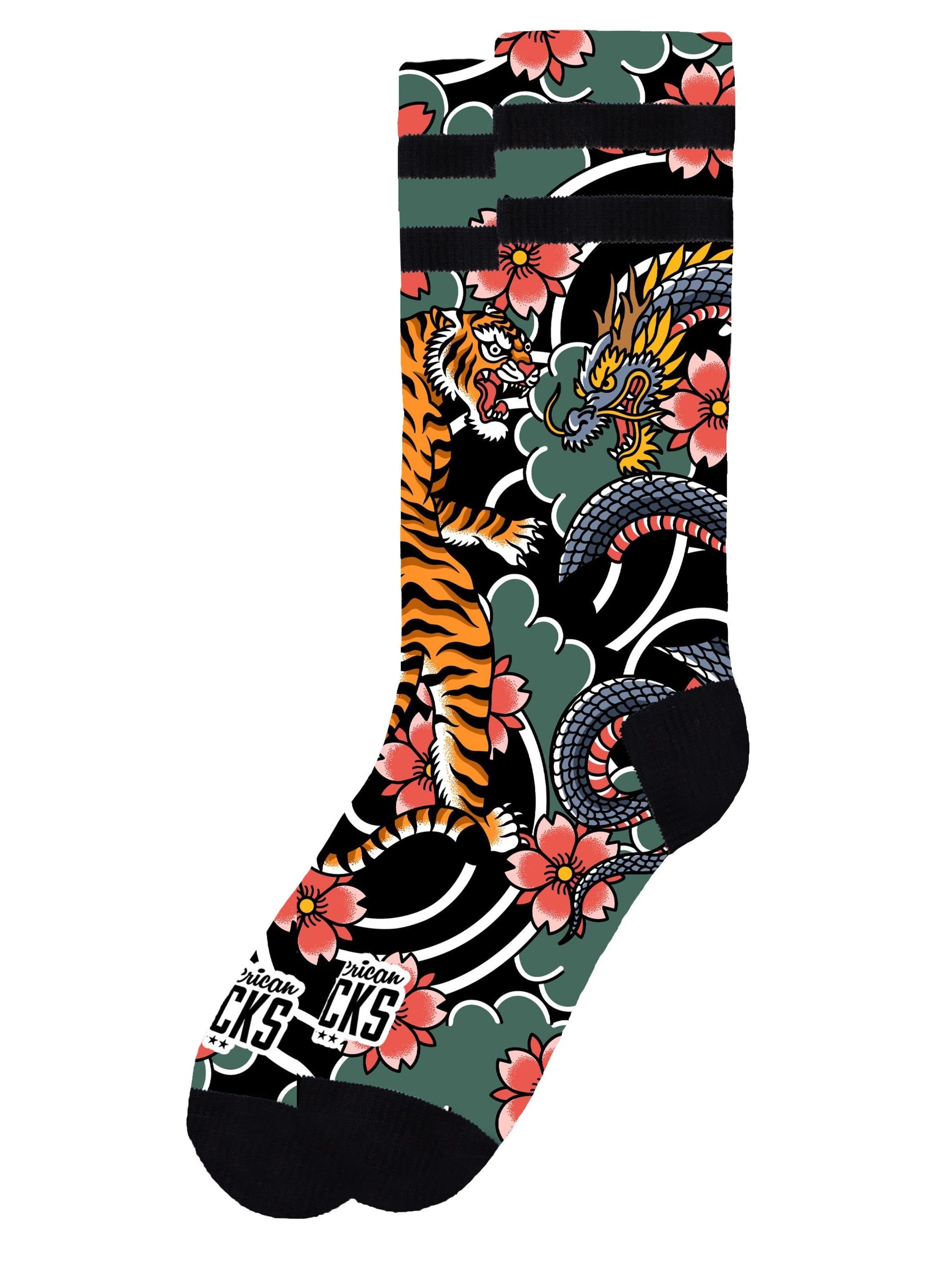 Chaussettes 'Eternal' American Socks en vert : devant