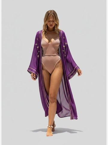 Kimono 'Kimono Long Bethany' Miss June en violet