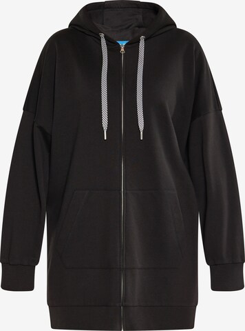 SANIKA Zip-Up Hoodie in Black: front