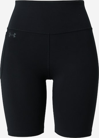 UNDER ARMOUR Skinny Workout Pants 'Motion' in Black: front