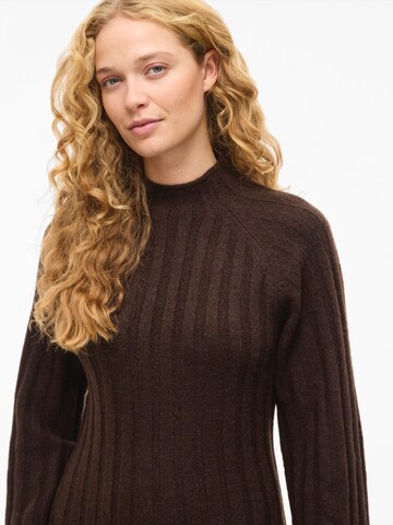 VILA Knit dress 'VICLEO' in Brown