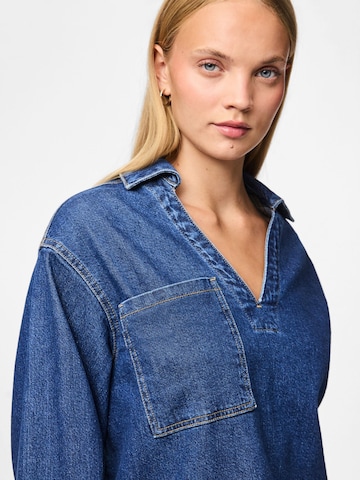 PIECES - Blusa 'PCSILKE' en azul