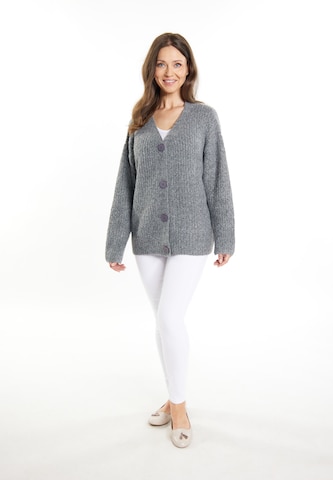 usha WHITE LABEL Strickjacke 'Lynnea' in Grau